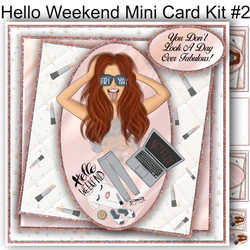 Hello Weekend Mini Card Kit #2