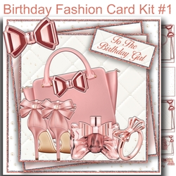 Birthday Fashion Card Kit #1
