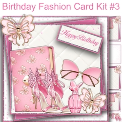 Birthday Fashion Card Kit #3