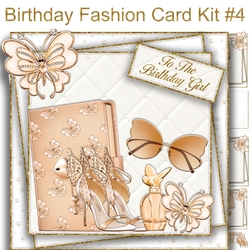Birthday Fashion Card Kit #4