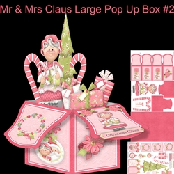 Mr & Mrs Claus Large Pop Up Box Kit #2