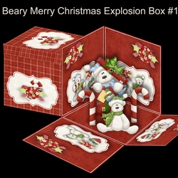 Beary Merry Christmas Explosion Box #1