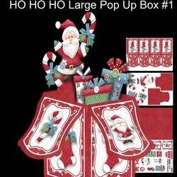 HoHoHo Large Pop Up Box #1