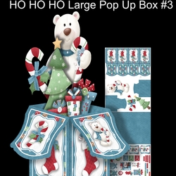 HoHoHo Large Pop Up Box #3