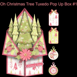 Oh Christmas Tree Tuxedo Pop Up Box #1