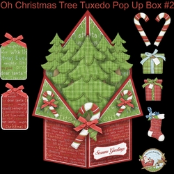 Oh Christmas Tree Tuxedo Pop Up Box #2