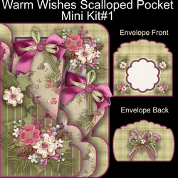 Warm Wishes Scalloped Pocket Card Mini Kit #1
