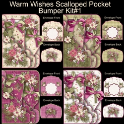 Warm Wishes Scalloped Pocket Card Bumper Kit #1