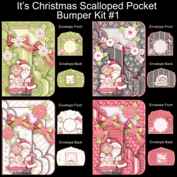 Its Christmas Scalloped Pocket Card Bumper Kit #1