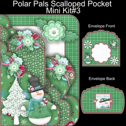 Polar Pals Scalloped Pocket Card Mini Kit #3