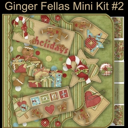 Ginger Fellas Pocket Effect Layered Card Kit #2