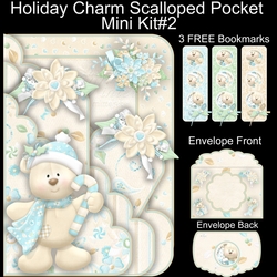 Holiday Charm Scalloped Pocket Card Mini Kit #2