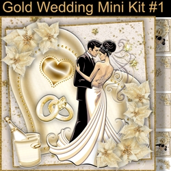 cup1128566_104105 - Gold Wedding Mini Kit #1  Perfect for Weddings and Anniversaries.