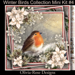 Winter Birds Collection Mini Kit#4