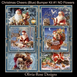 Christmas Cheers (Blue) Bumper Kit #1 No Flowers**