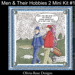 Men & Their Hobbies 2 Mini Kit #1  6 DIFFERENT  MATCHING BOOK MARKS**