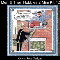 Men & Their Hobbies 2 Mini Kit #2 6 DIFFERENT MATCHING BOOK MARKS**