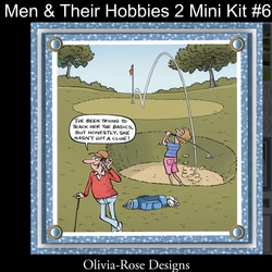 Men & Their Hobbies 2 Mini Kit #6 6 DIFFERENT MATCHING BOOK MARKS**