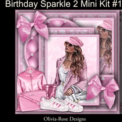 Birthday Sparkle 2 Mini Kit #1 NO DECOUPAGE**