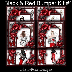 Black & Red Bumper Kit #1 NO DECOUPAGE**