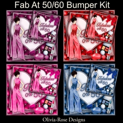Fab At 50/60 Bumper Kit  includes 2 card fronts for 50 and 60**