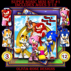 Super Sonic Mini Kit #1 Ages 3-12 included CARD FRONT *