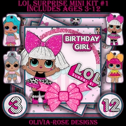 LOL Surprise Mini Kit #1 Ages 3-12 included CARD FRONT *