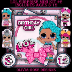 LOL Surprise Mini Kit #2  Ages 3-12 included   CARD FRONT *