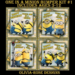 One In A Minion Bumper Kit #1 Ages 3-12 included CARD FRONT *