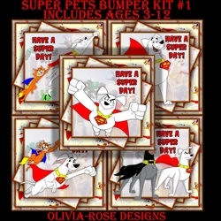 Super Pets Bumper Kit #1 CARD FRONT *