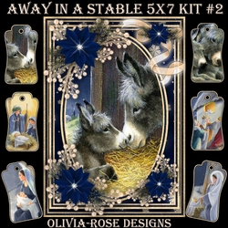 Away in A Stable 5X7 Mini Kit #2 1