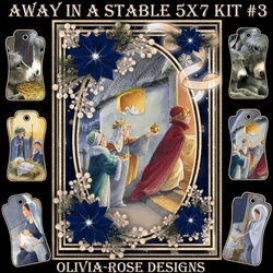 Away in A Stable 5X7 Mini Kit #3 1