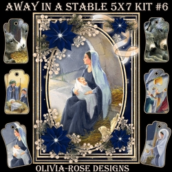 Away in A Stable 5X7 Mini Kit #6  1 