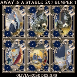 Away in A Stable 5X7 Bumper Kit #1  1 