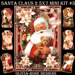 Santa Claus 2 5X7 Mini Kit #5  1 