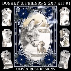 Donkey & Friends 2 5X7 Mini Kit #1 1