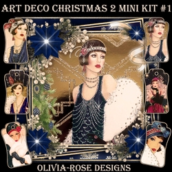 Art Deco Christmas 2 Mini Kit #1