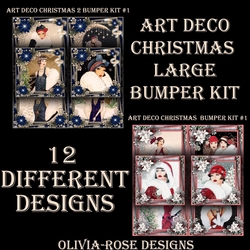 Art Deco Christmas 1 & 2 large Bumper Kit #1