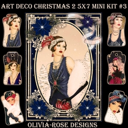 Art Deco Christmas 2  5X7  Mini Kit #3