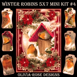 Winter Robins 5X7 Mini Kit #4