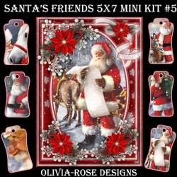 Santas Friends 5X7  Mini Kit #5