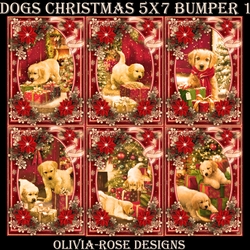 Dogs Christmas 5X7 Bumper Kit #1