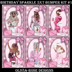 Birthday Sparkle 5X7 Bumper Kit #1