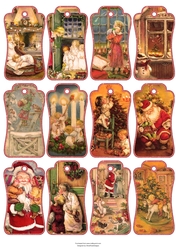 Christmas Vintage Tags #2