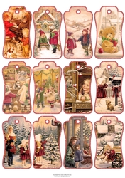 Christmas Vintage Tags #3