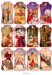 Christmas Vintage Tags #4