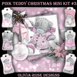 Pink Teddy Christmas Mini Kit #3