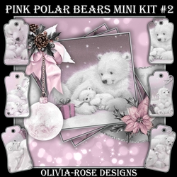 Pink Polar Bears Mini Kit #2    