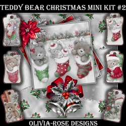 Teddy Bear Christmas Mini Kit #2