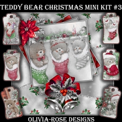 Teddy Bear Christmas Mini Kit #3
